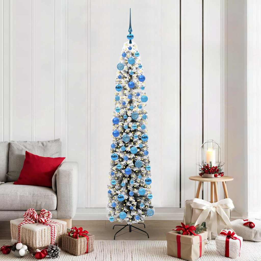 vidaXL Árbol de Navidad artificial Verde 180 cm PVC, Acero y Plástico