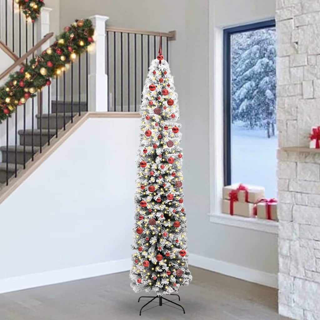 vidaXL Árbol de Navidad artificial Verde 240 cm PVC, Acero y Plástico