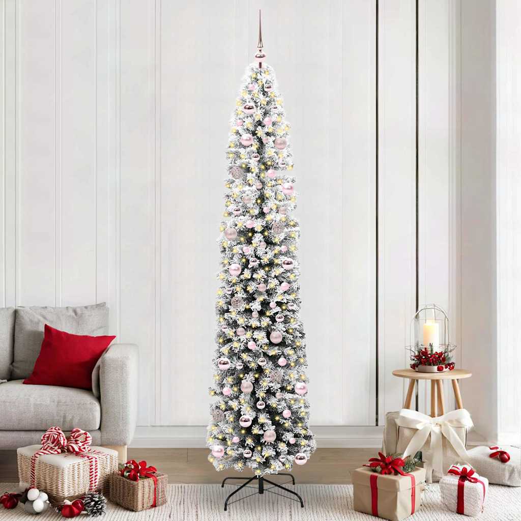 vidaXL Árbol de Navidad artificial Verde 240 cm PVC, Acero y Plástico