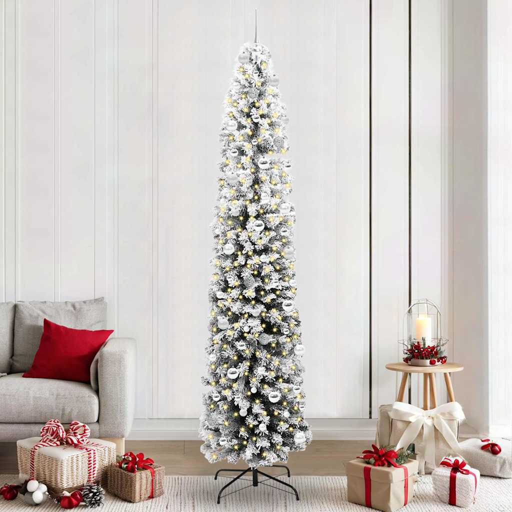 vidaXL Árbol de Navidad artificial Verde 240 cm PVC, Acero y Plástico