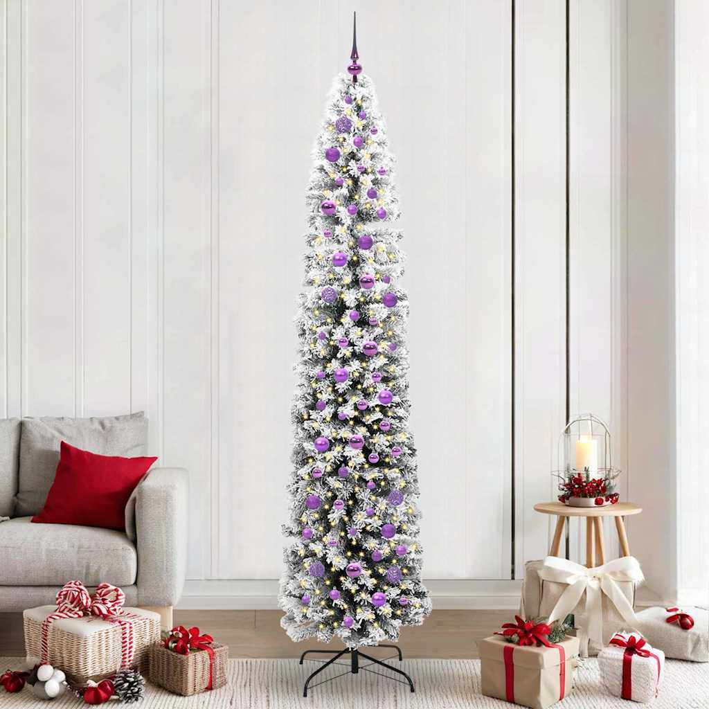 vidaXL Árbol de Navidad artificial Verde 240 cm PVC, Acero y Plástico