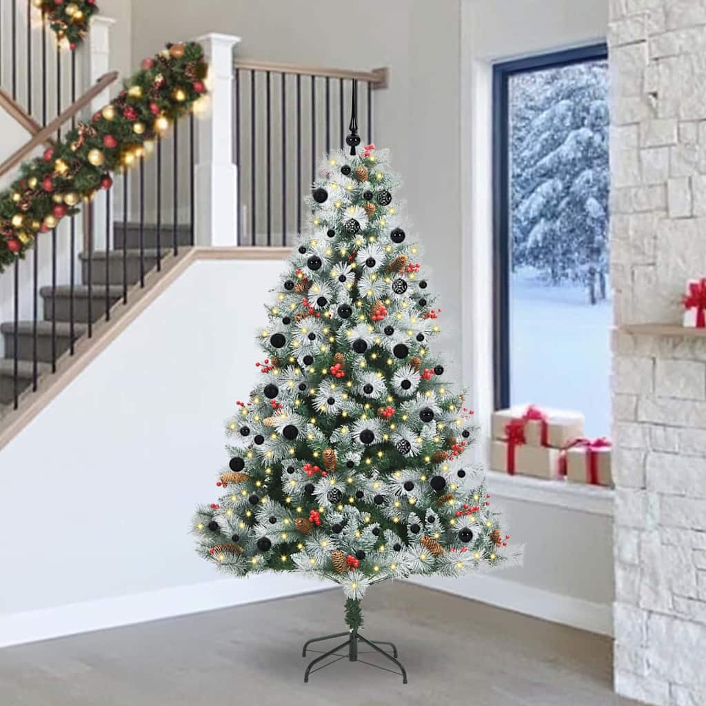 vidaXL Árbol de Navidad artificial verde y 240 cm