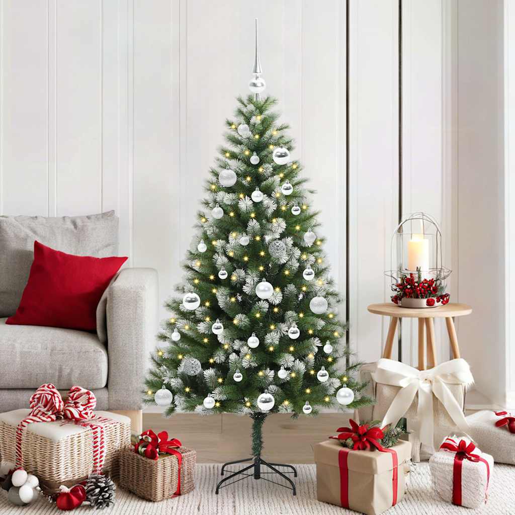 vidaXL Árbol de Navidad Artificial con Nieve Esponjosa y Plegable