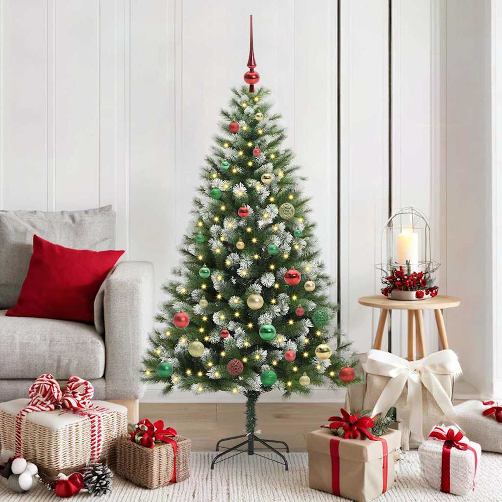 vidaXL Árbol de Navidad Artificial con Nieve Esponjosa y Plegable
