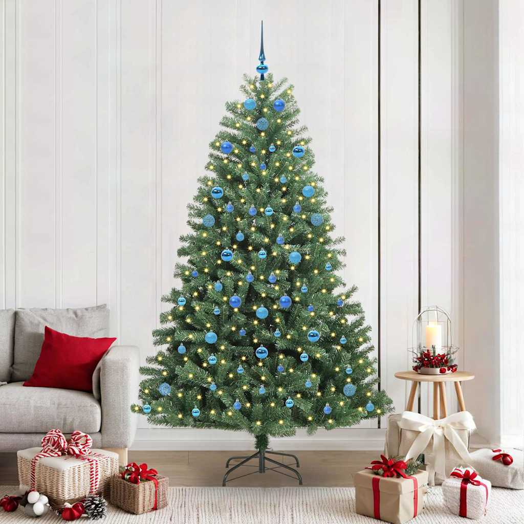 vidaXL Árbol de Navidad artificial con ramas articuladas Verde 210 cm