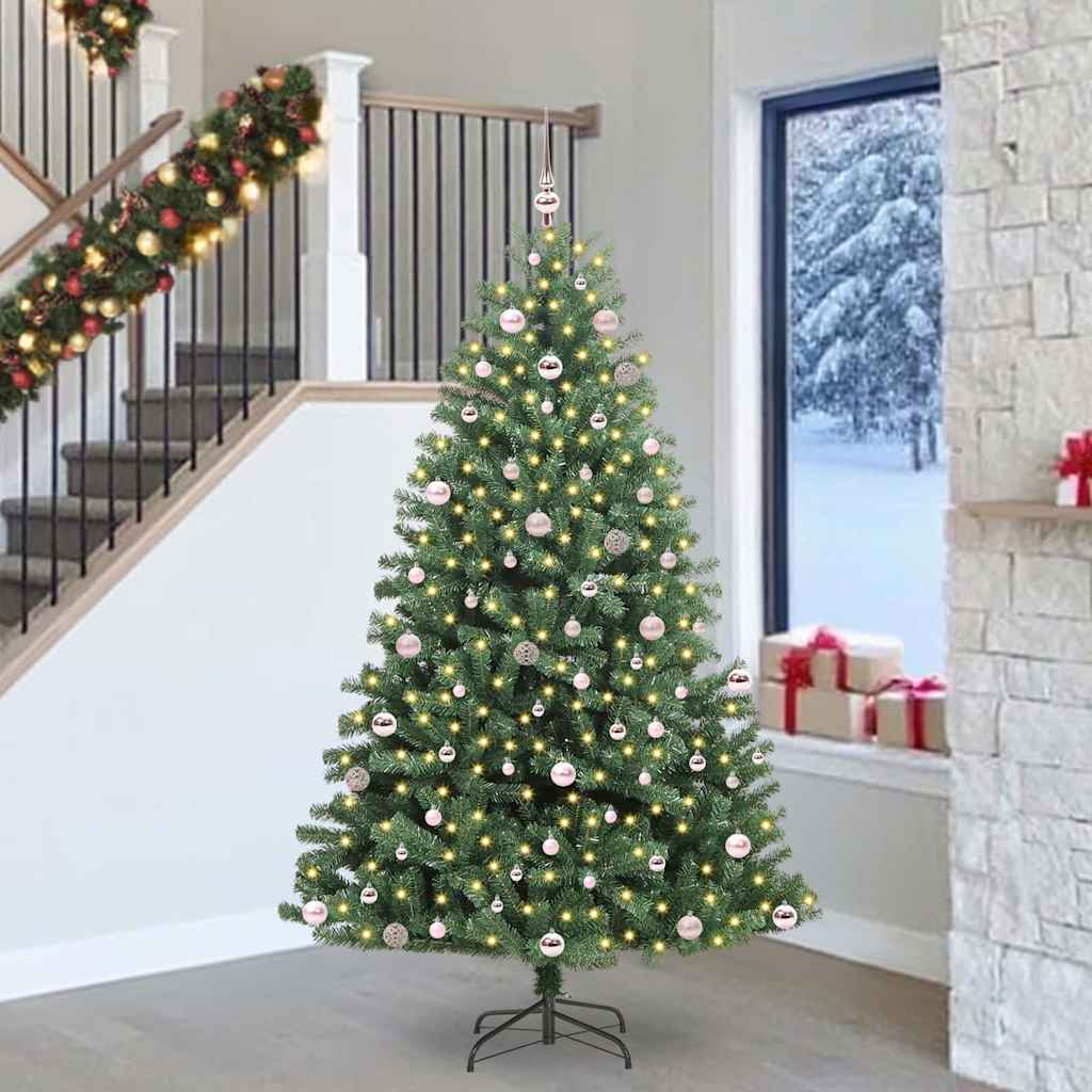 vidaXL Árbol de Navidad artificial con ramas articuladas Verde 240 cm