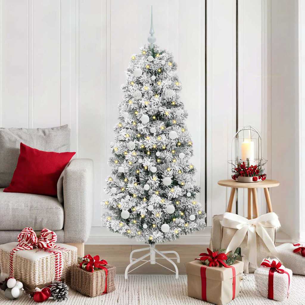 vidaXL Árbol de Navidad artificial con ramas articuladas Verde y