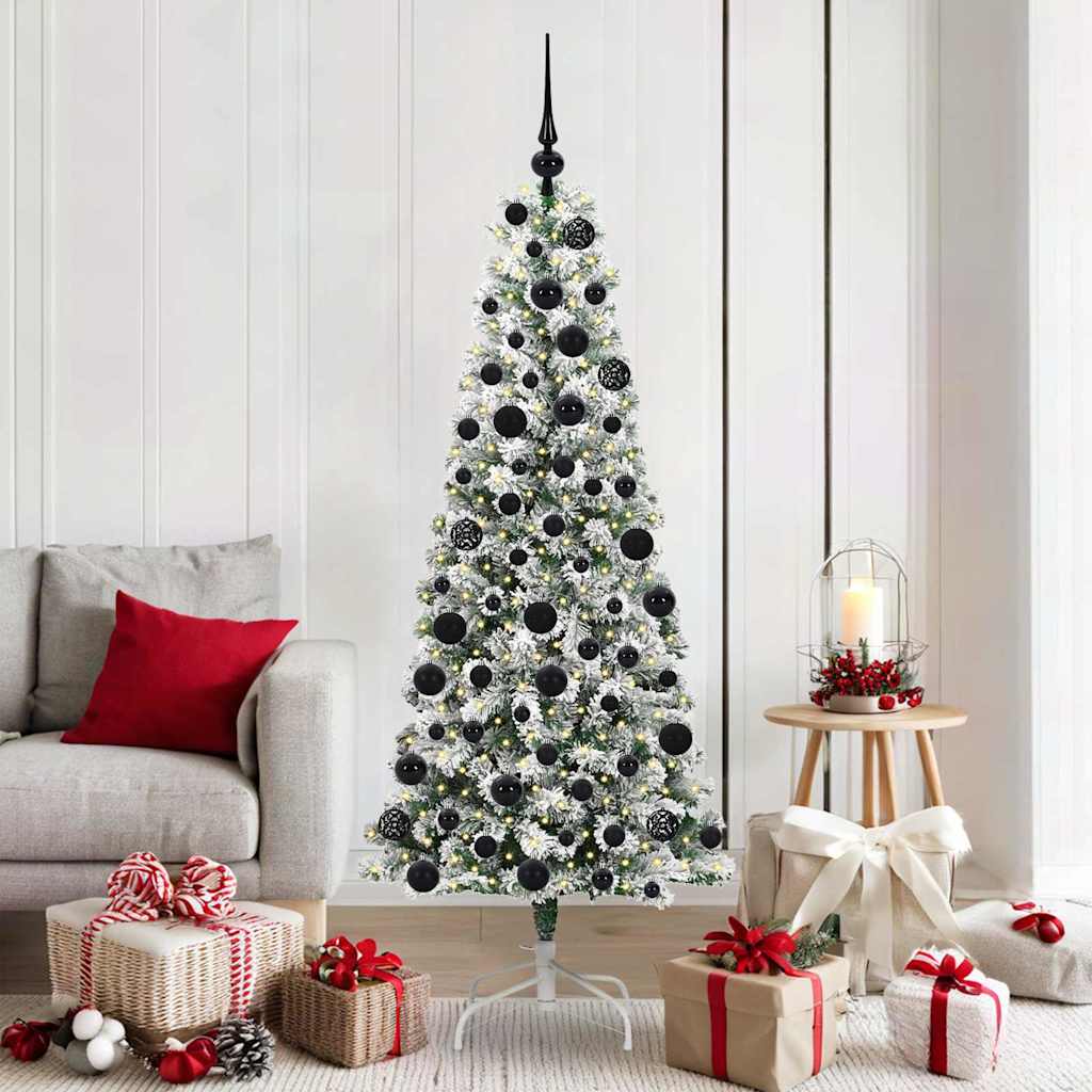 vidaXL Árbol de Navidad artificial con ramas articuladas Verde y