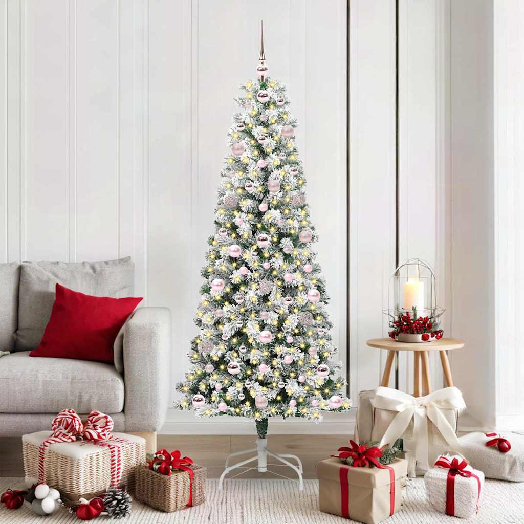 vidaXL Árbol de Navidad artificial con ramas articuladas Verde y
