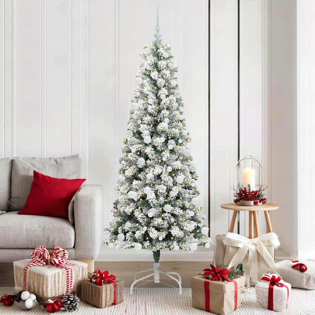 vidaXL Árbol de Navidad artificial con ramas articuladas Verde y