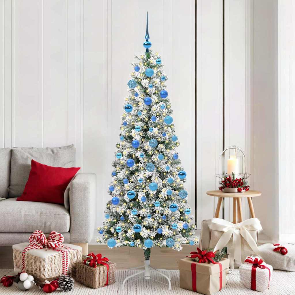 vidaXL Árbol de Navidad artificial con ramas articuladas Verde y
