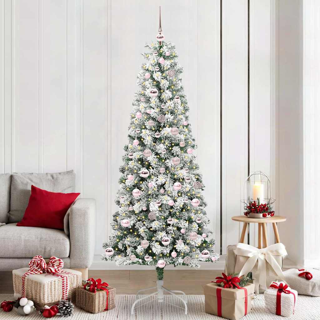 vidaXL Árbol de Navidad artificial con ramas articuladas Verde y