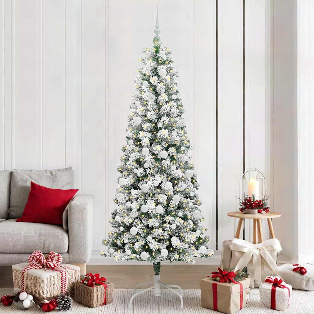 vidaXL Árbol de Navidad artificial con ramas articuladas Verde y