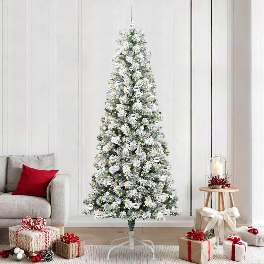 vidaXL Árbol de Navidad artificial con ramas articuladas Verde y