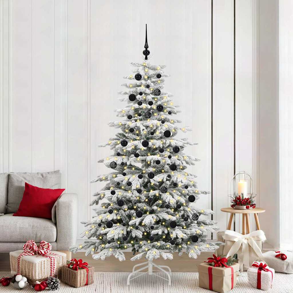 vidaXL Árbol de Navidad artificial con ramas articuladas 210 cm