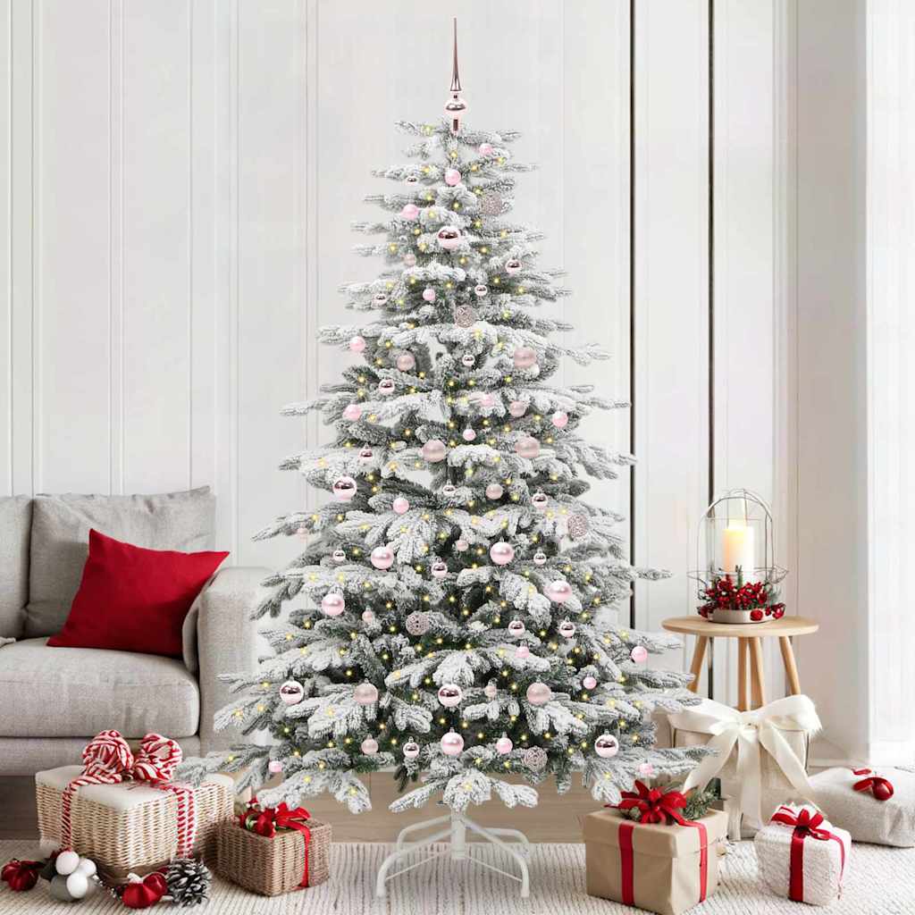 vidaXL Árbol de Navidad artificial con ramas articuladas 210 cm