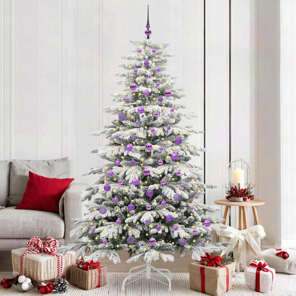 vidaXL Árbol de Navidad artificial con ramas articuladas 210 cm