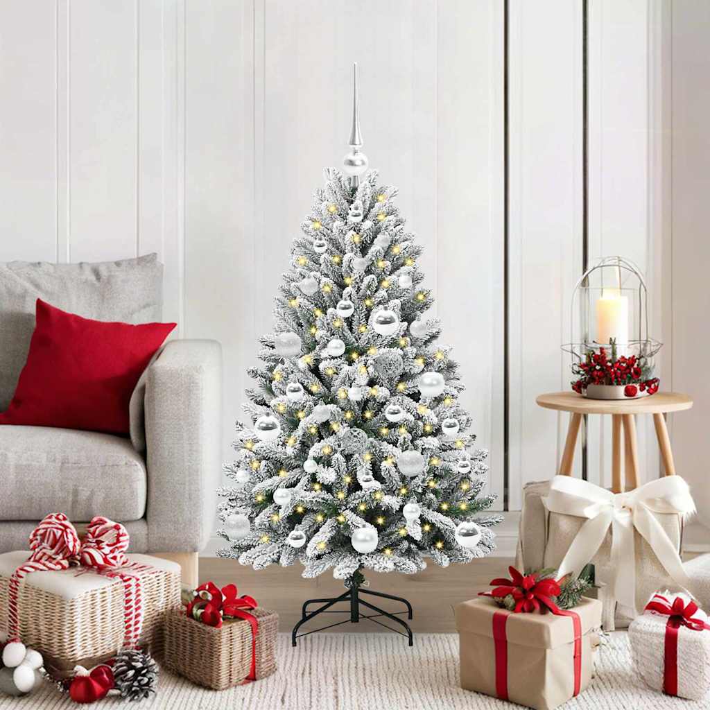 vidaXL Árbol de Navidad artificial 120 cm 150 LED Blanco Cálido