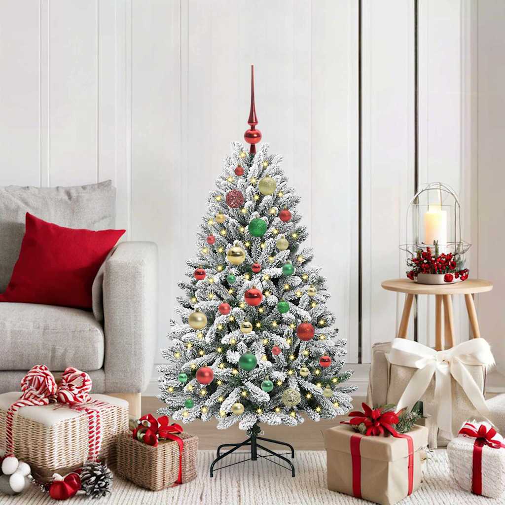 vidaXL Árbol de Navidad artificial 120 cm 150 LED Blanco Cálido