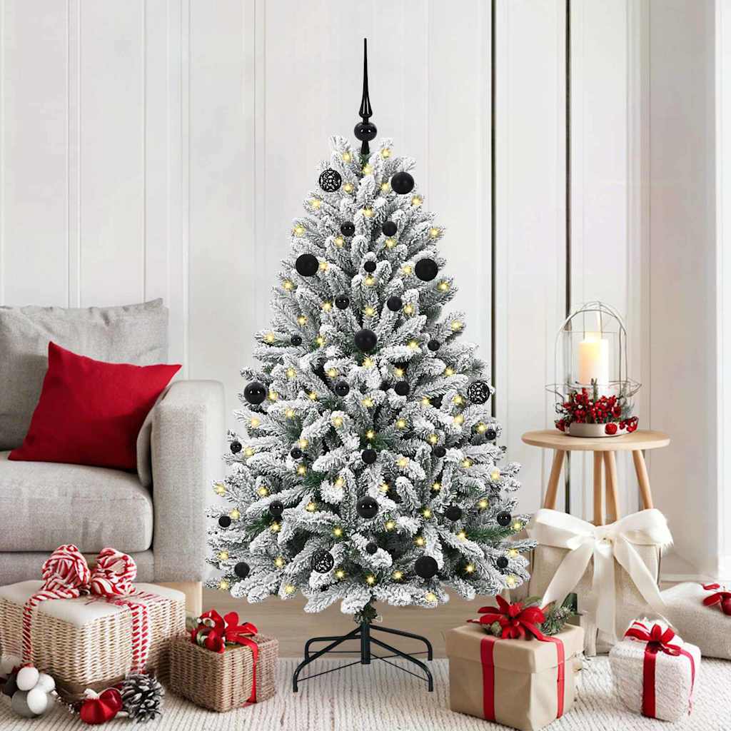 vidaXL Árbol de Navidad artificial 150 cm 150 LED Blanco Cálido