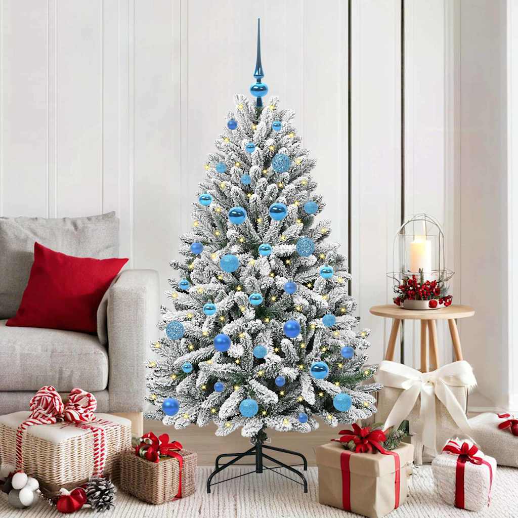 vidaXL Árbol de Navidad artificial 150 cm 150 LED Blanco Cálido