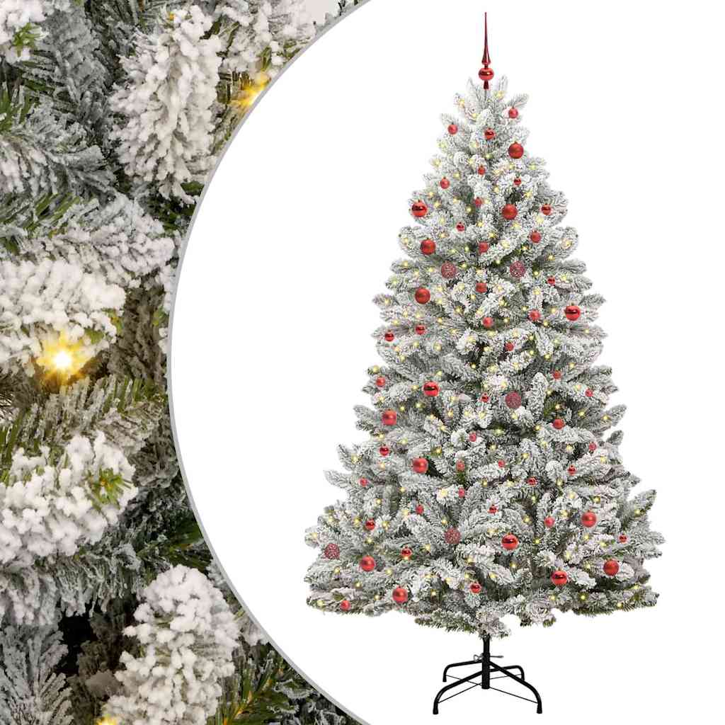 vidaXL Árbol de Navidad artificial 210 cm 300 LED Blanco Cálido