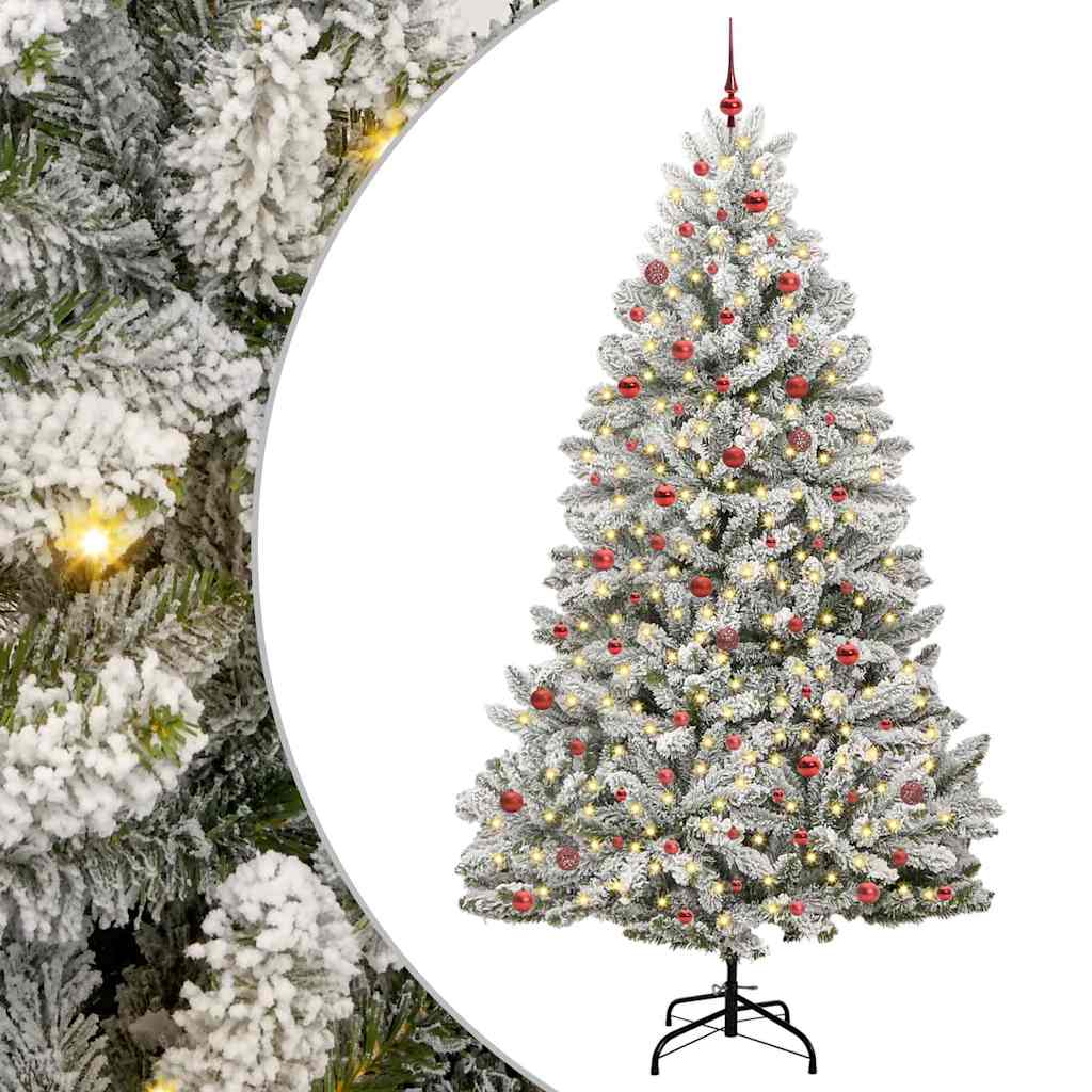 vidaXL Árbol de Navidad artificial 270 cm 300 LED Blanco Cálido
