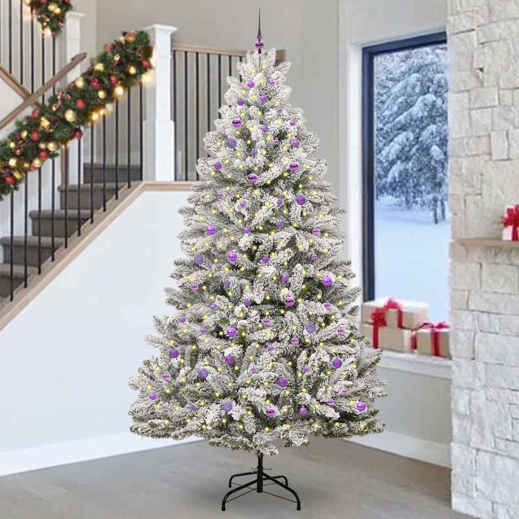 vidaXL Árbol de Navidad artificial 270 cm 300 LED Blanco Cálido