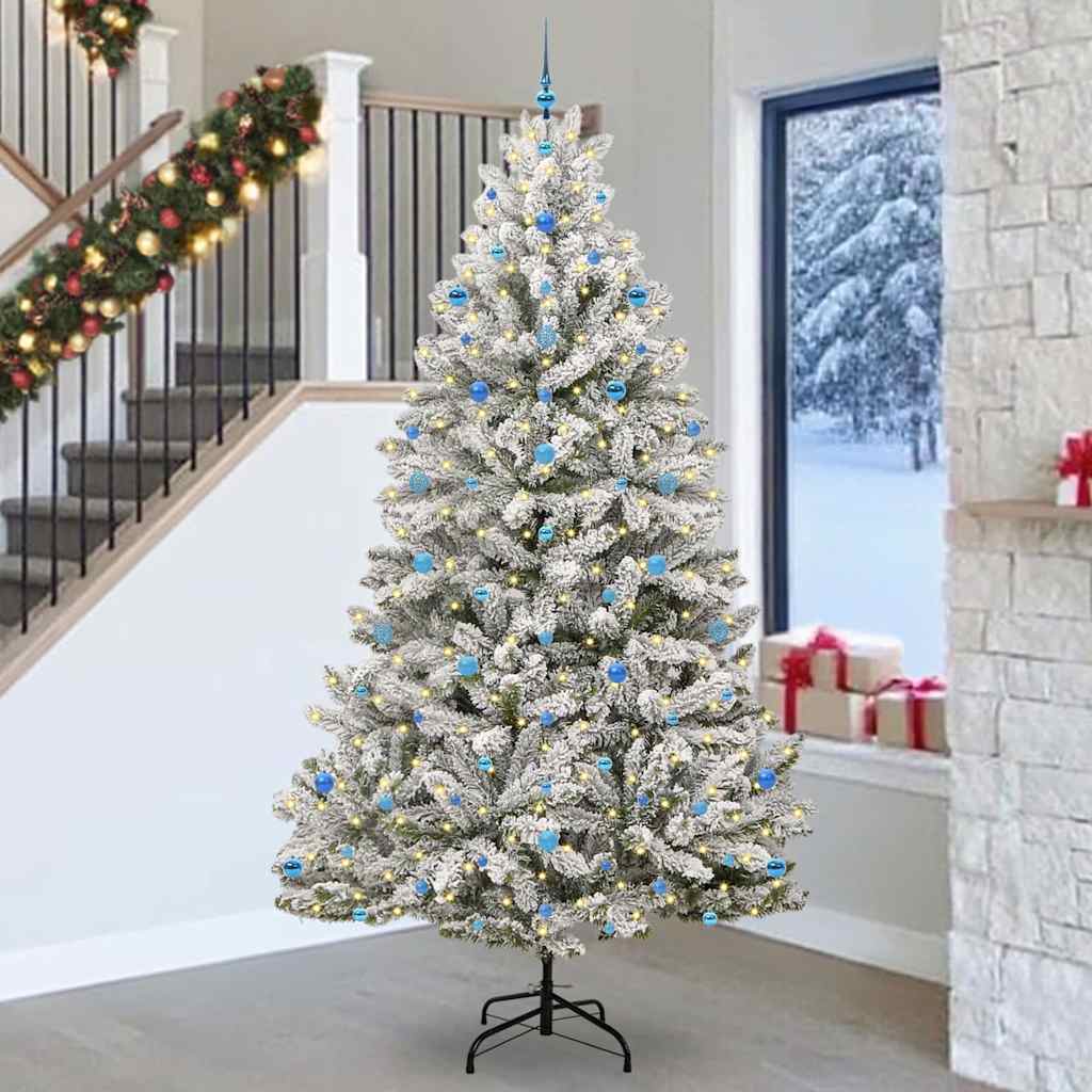 vidaXL Árbol de Navidad artificial 270 cm 300 LED Blanco Cálido