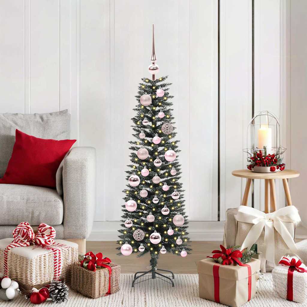 vidaXL Árbol de Navidad artificial Verde 120 cm PVC, Plástico y Acero