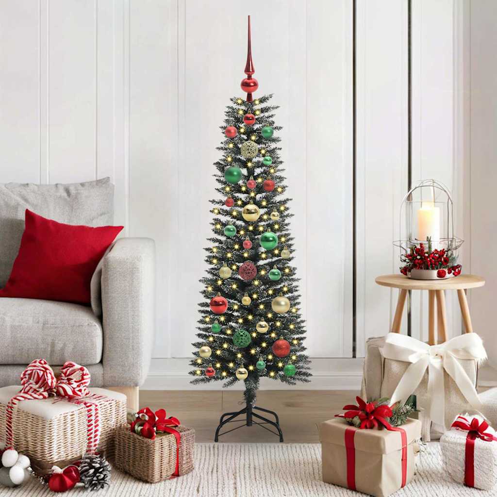 vidaXL Árbol de Navidad artificial Verde 120 cm PVC, Plástico y Acero