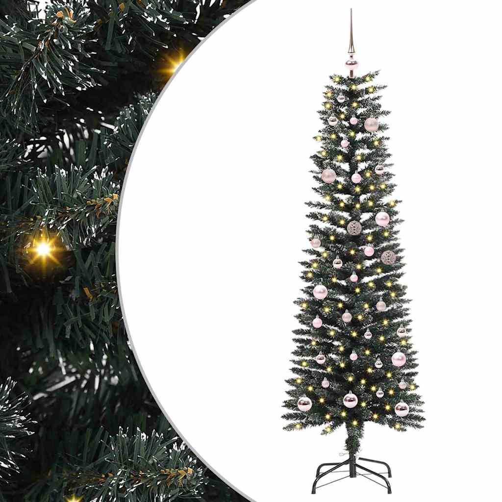vidaXL Árbol de Navidad artificial Verde 150 cm PVC, Plástico y Acero