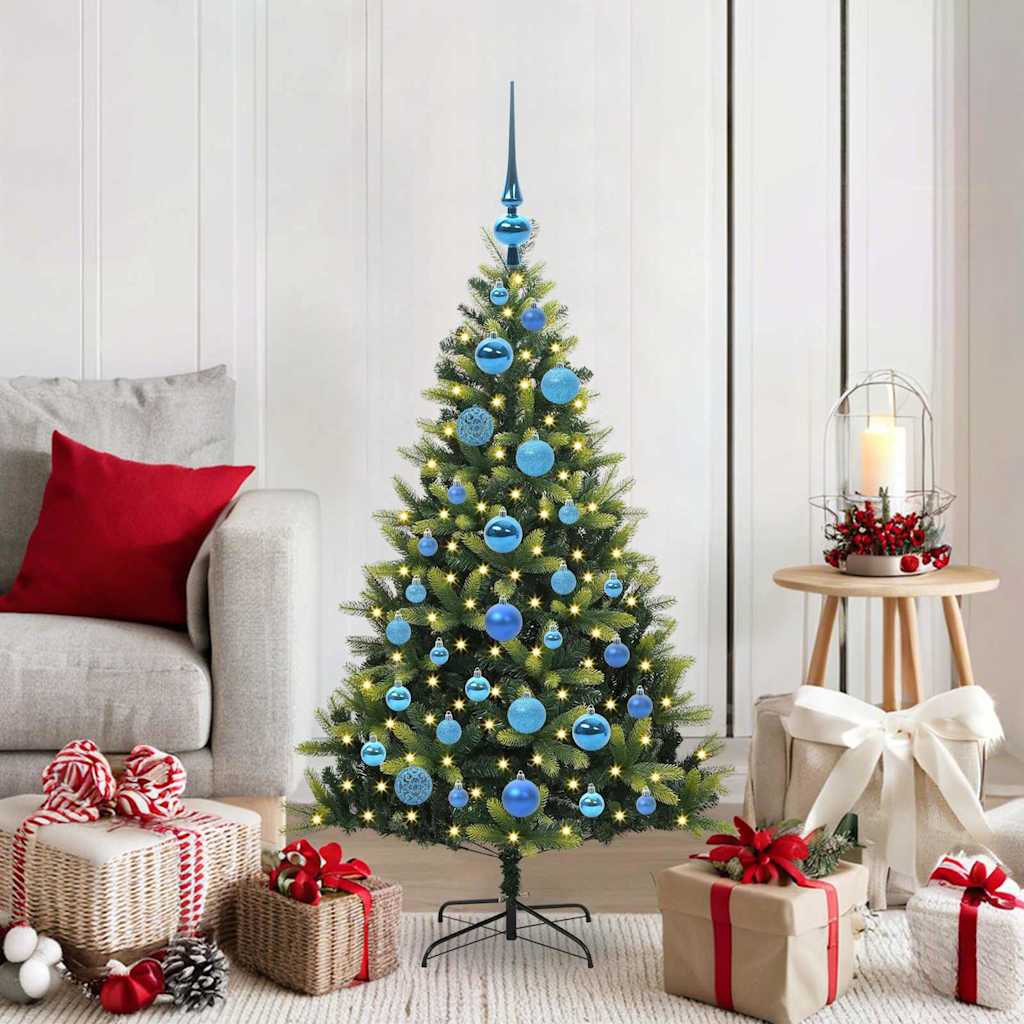 vidaXL Árbol de Navidad Artificial Articulado 150 LEDs Verde 120 cm