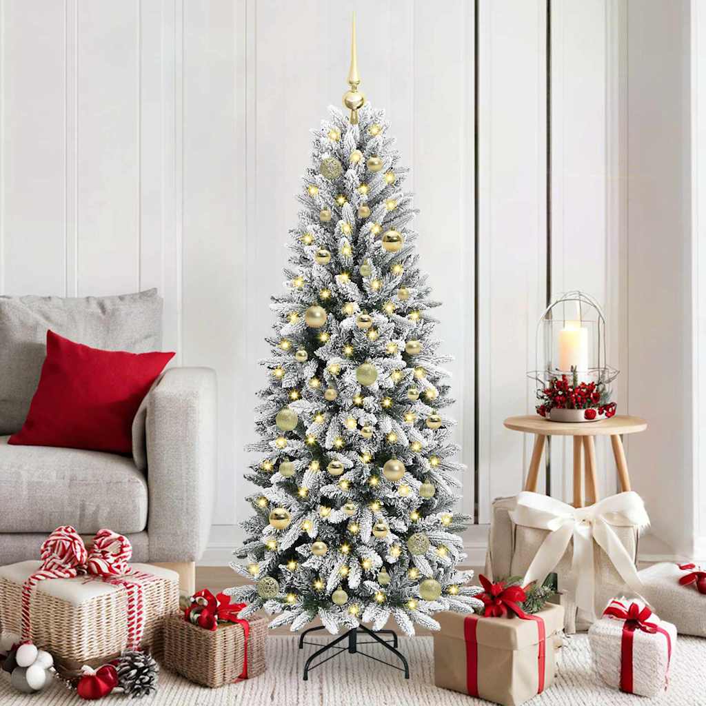 vidaXL Árbol de Navidad artificial Blanco 150 cm