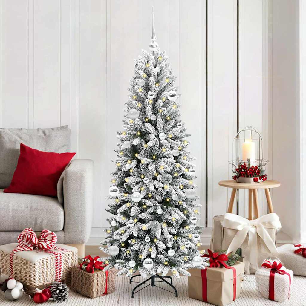 vidaXL Árbol de Navidad artificial Blanco 150 cm