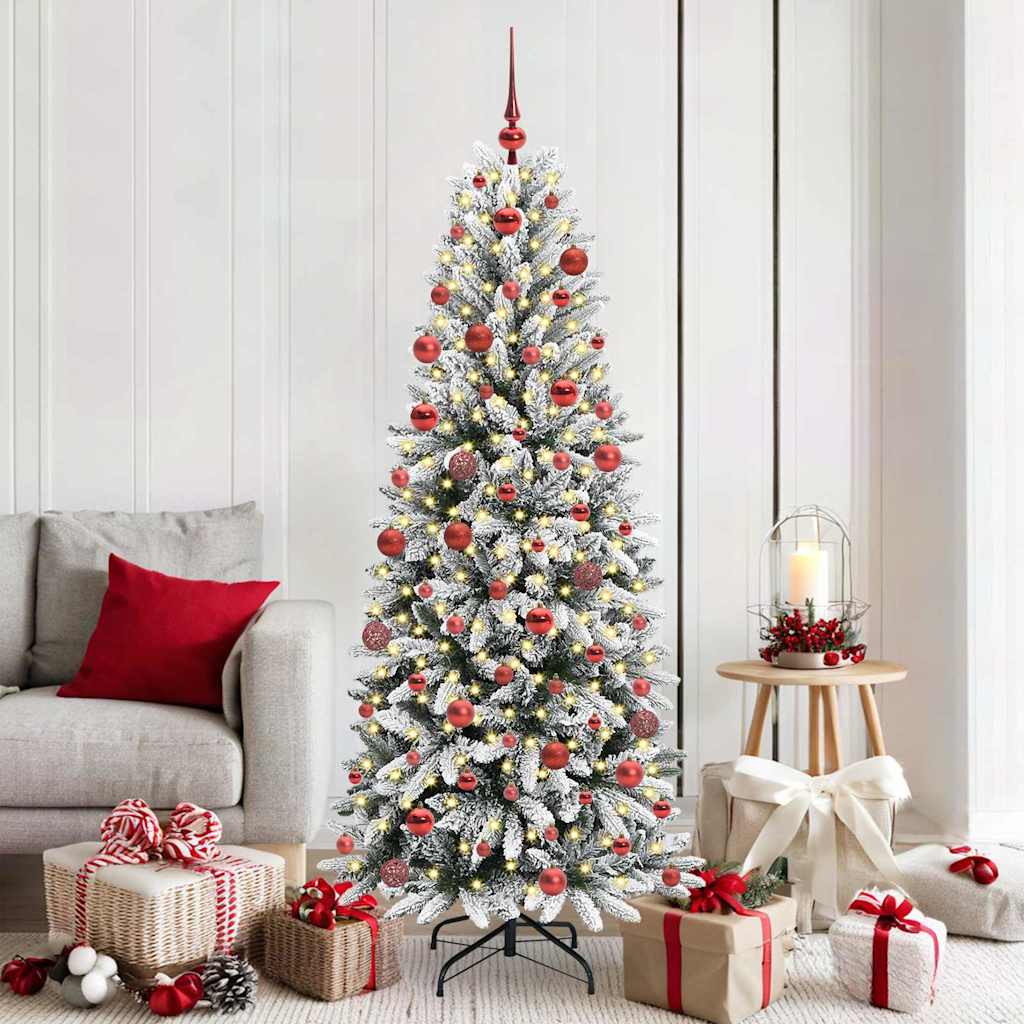vidaXL Árbol de Navidad artificial Blanco 180 cm
