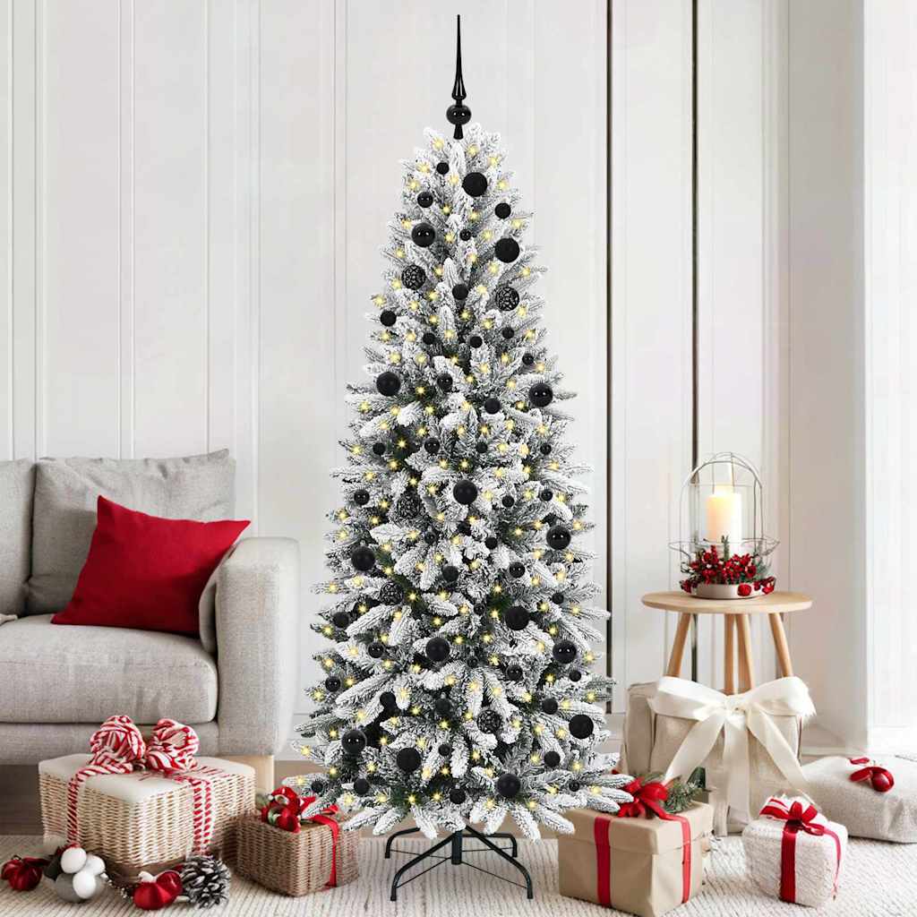 vidaXL Árbol de Navidad artificial Blanco 180 cm