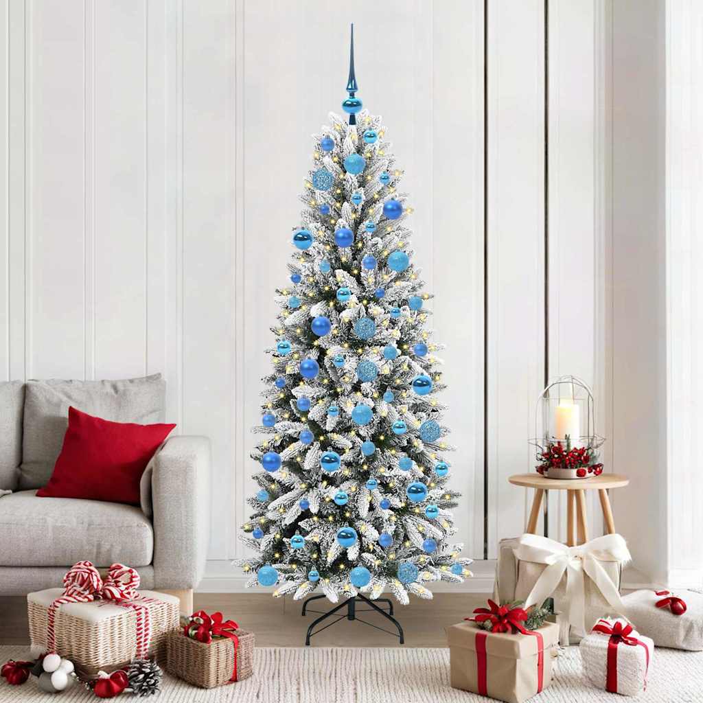 vidaXL Árbol de Navidad artificial Blanco 180 cm