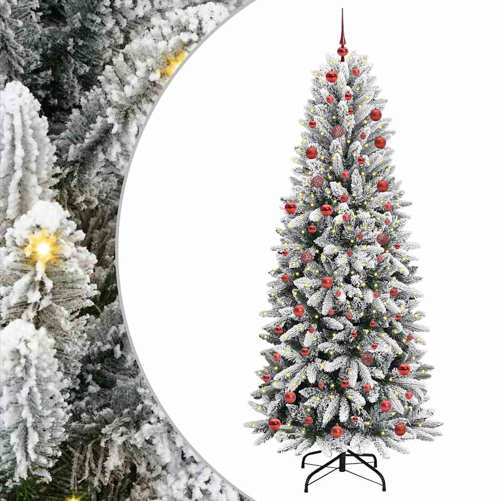 vidaXL Árbol de Navidad artificial Blanco 210 cm