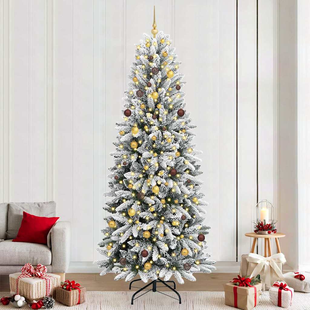 vidaXL Árbol de Navidad artificial Blanco 240 cm