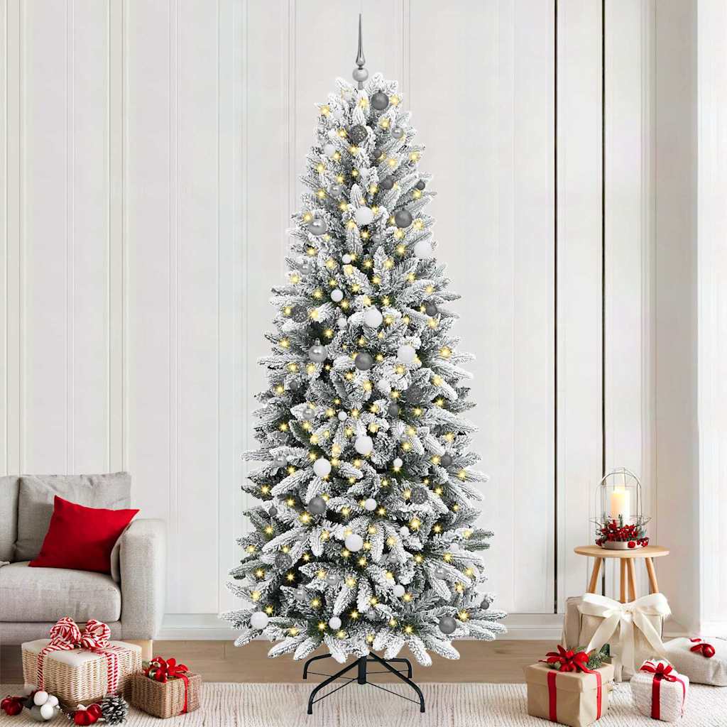 vidaXL Árbol de Navidad artificial Blanco 240 cm