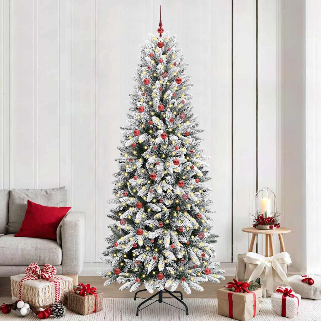 vidaXL Árbol de Navidad artificial Blanco 240 cm