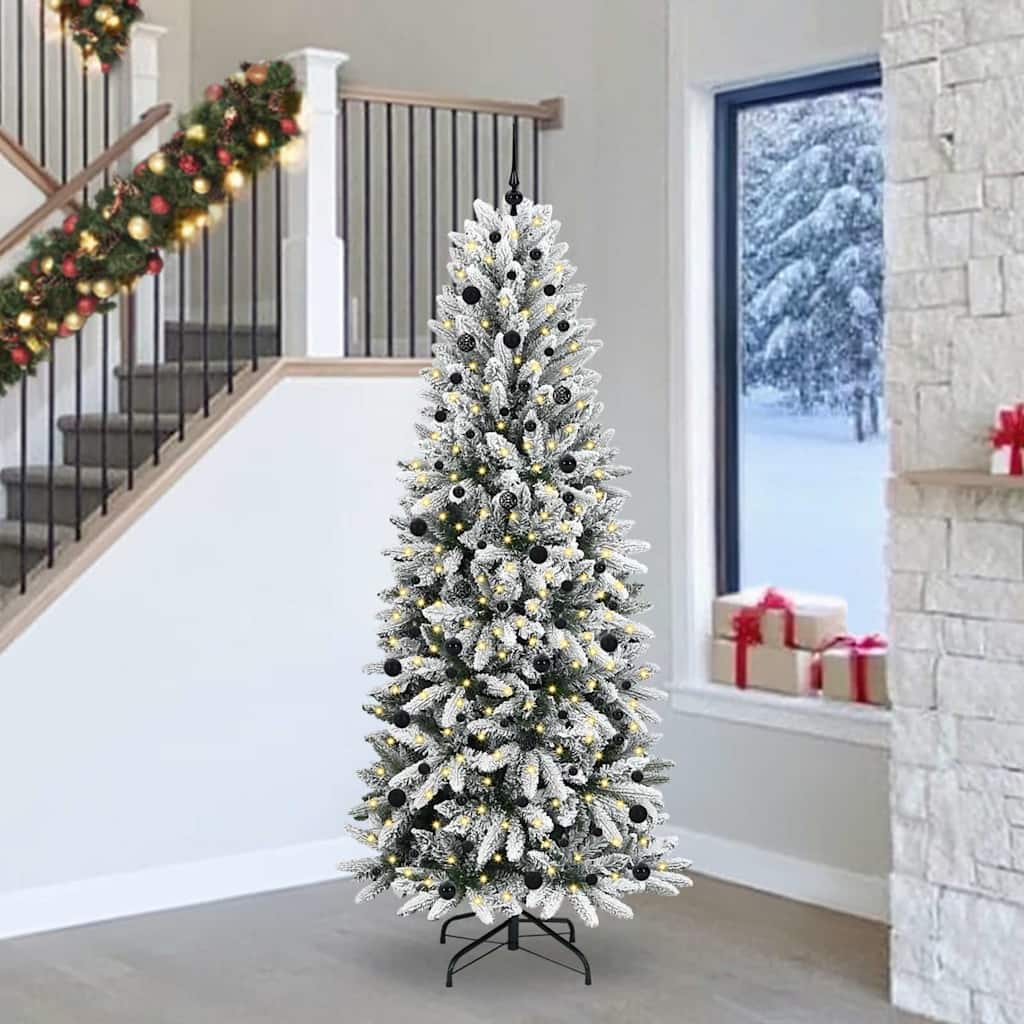 vidaXL Árbol de Navidad artificial Blanco 240 cm