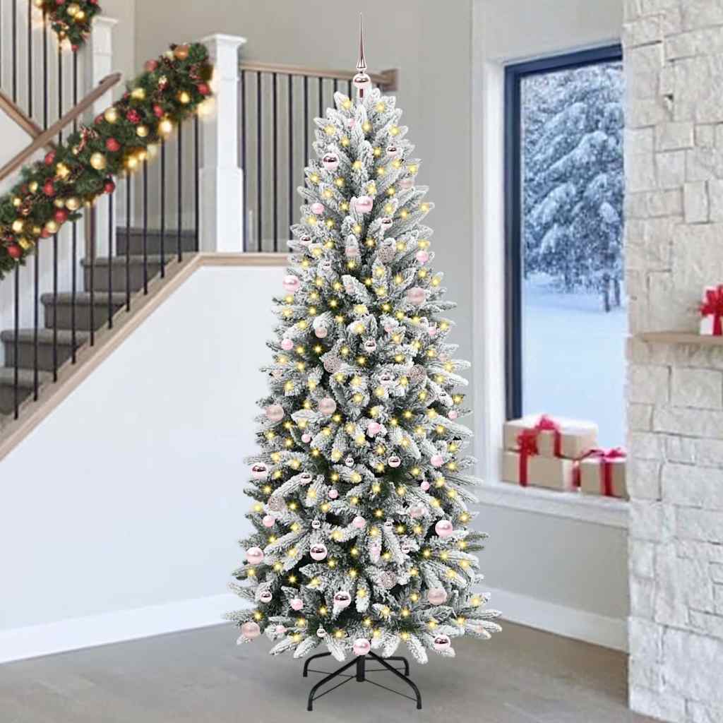 vidaXL Árbol de Navidad artificial Blanco 240 cm