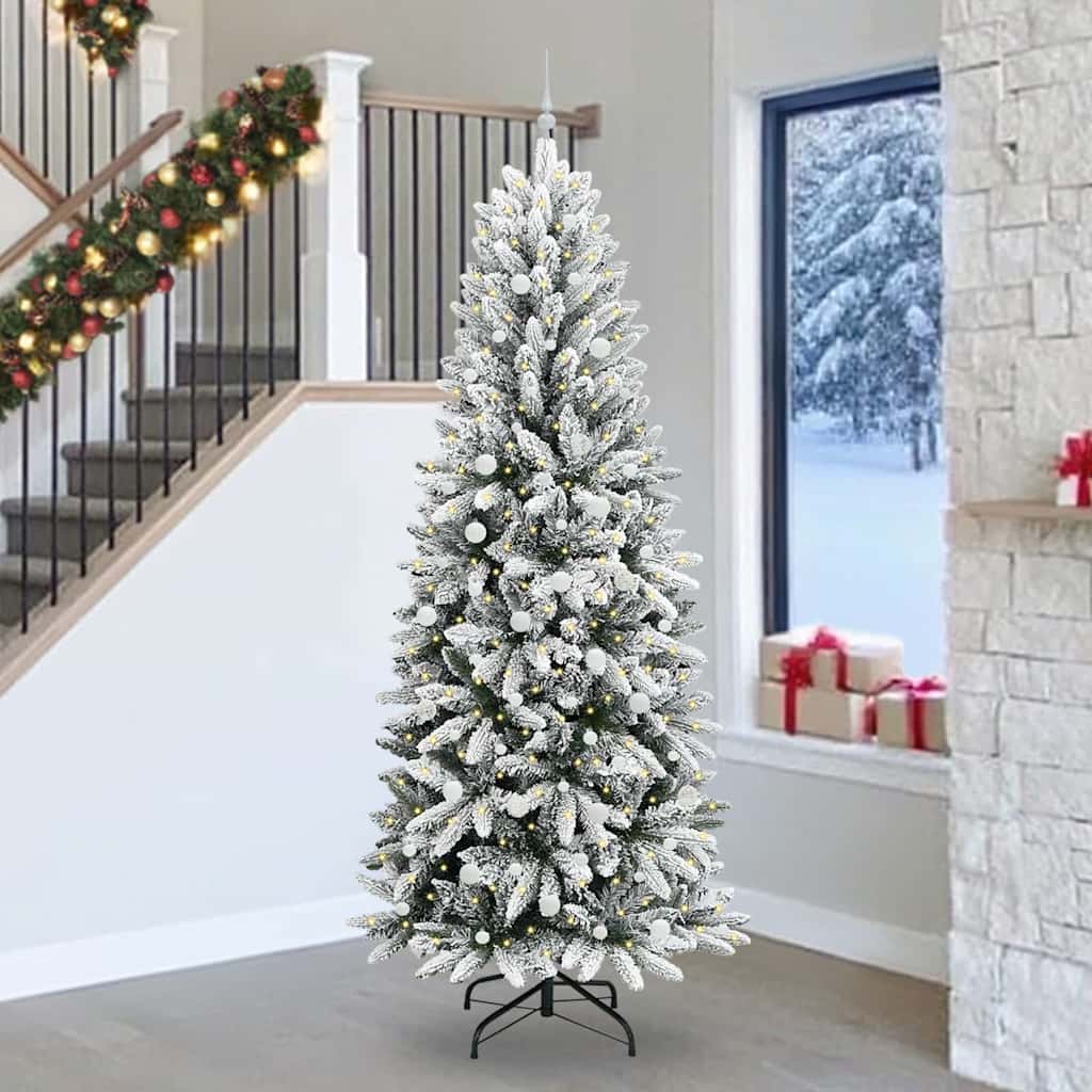 vidaXL Árbol de Navidad artificial Blanco 240 cm
