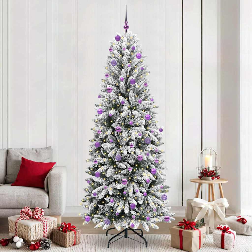 vidaXL Árbol de Navidad artificial Blanco 240 cm