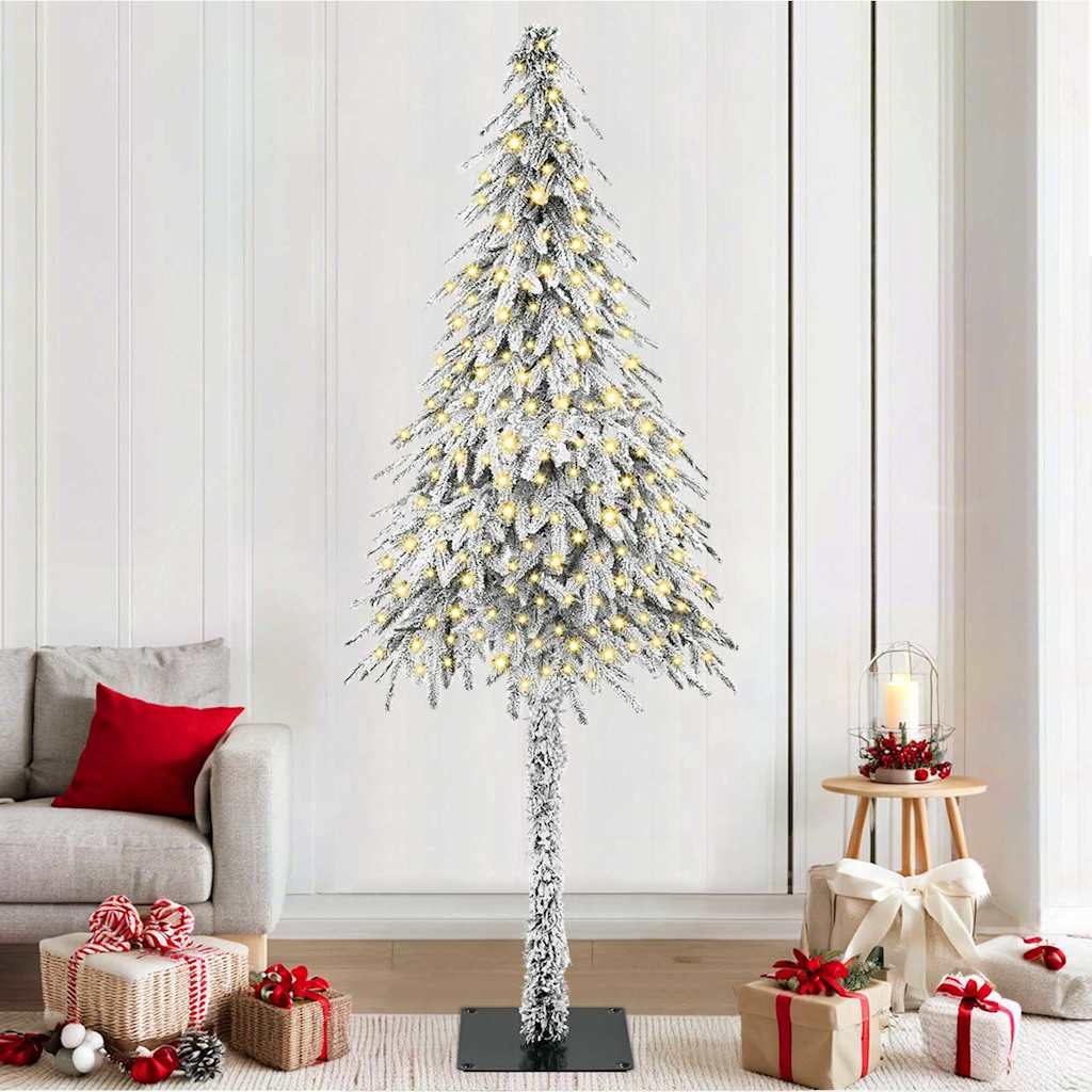 vidaXL Árbol de Navidad con 300 LED con soporte 210 cm PE y Acero