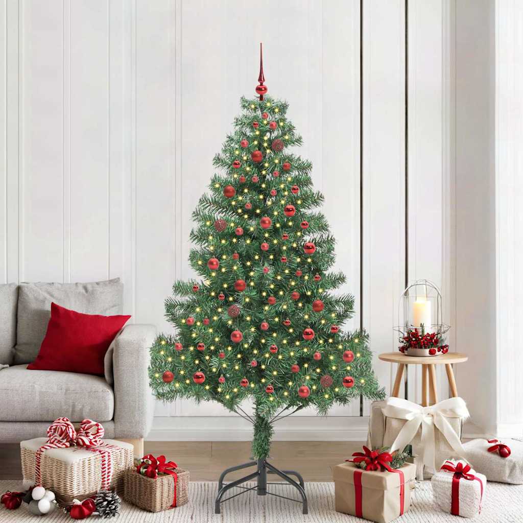 vidaXL Árbol de Navidad Verde 210 cm PVC