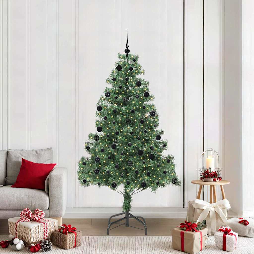 vidaXL Árbol de Navidad Verde 210 cm PVC