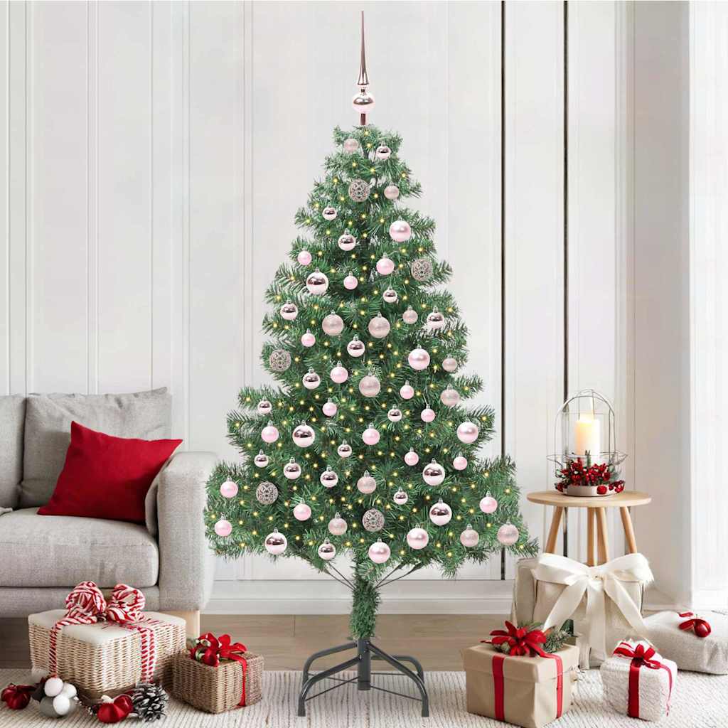 vidaXL Árbol de Navidad Verde 210 cm PVC